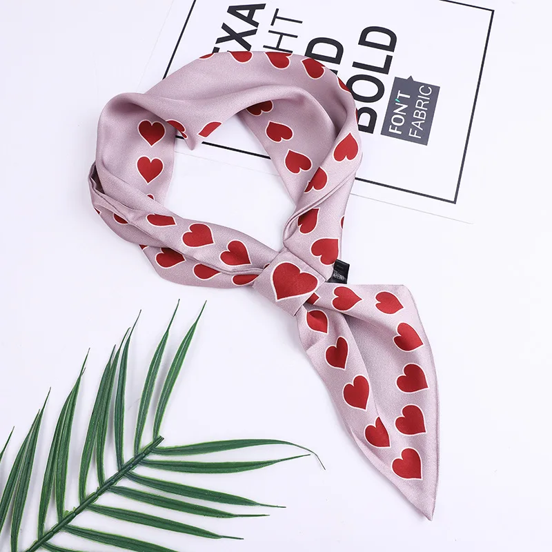 Fashion Love Print Decorative Ribbon Heart Small Scarf Clothing Wild Women Silk Scarf Multifunction Spring Luxury Brand Long
Fashion Love Print Decorative Ribbon Heart Small Scarf Clothing Wild Women Silk Scarf Multifunction Spring Luxury Brand Long