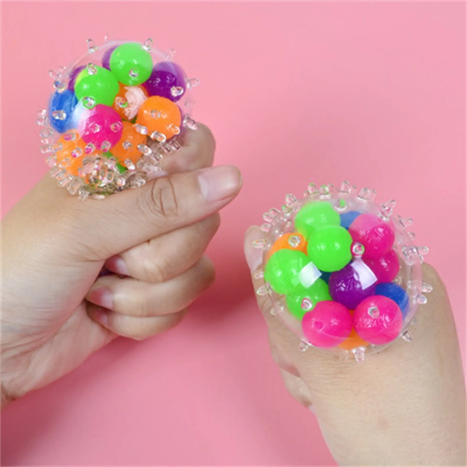 Rainbow Ball Squeeze Ball Autism Toys Compressible Burr Pressure Release Grape Ball Release Force Hand Tool Adult Fun Gadget
Rainbow Ball Squeeze Ball Autism Toys Compressible Burr Pressure Release Grape Ball Release Force Hand Tool Adult Fun Gadget
