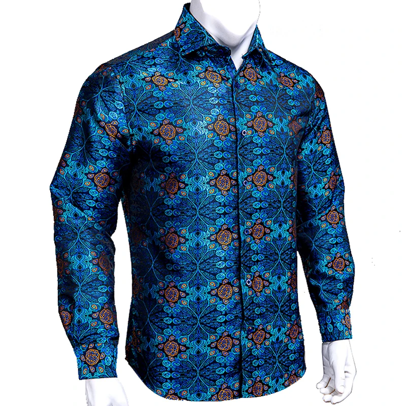 Hi-Tie Navy Paisley Soft Gold Mens Shirts Floral Woven Full Sleeve Casual Shirts For Men Silk High Quality Fashion Wedding Dress
Hi-Tie Navy Paisley Soft Gold Mens Shirts Floral Woven Full Sleeve Casual Shirts For Men Silk High Quality Fashion Wedding Dress