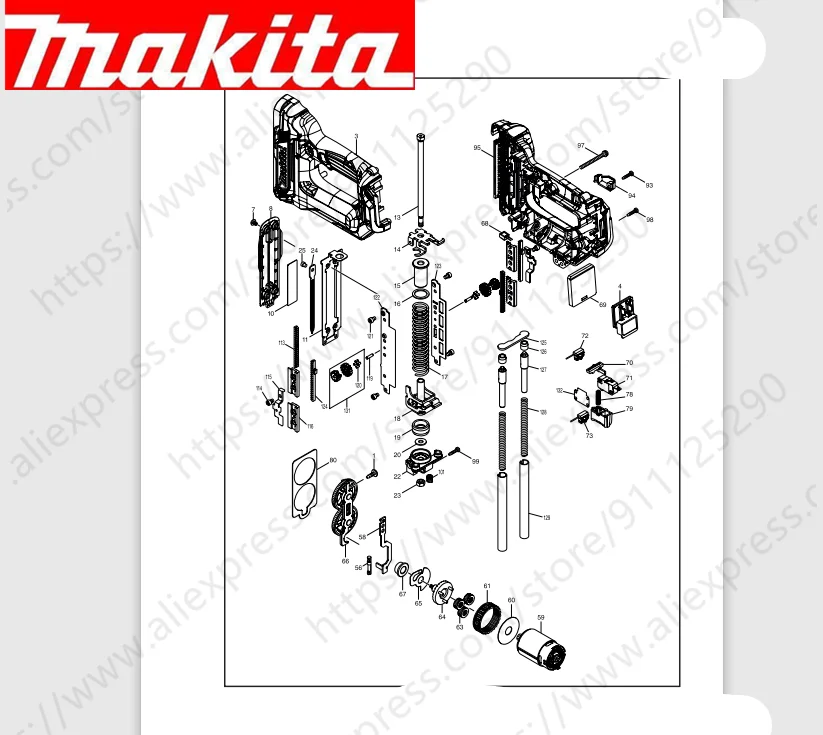 Maktia for PT354D Rotor switch stator handle housing bearing Spindle gear (Consult customer service)
Maktia for PT354D Rotor switch stator handle housing bearing Spindle gear (Consult customer service)