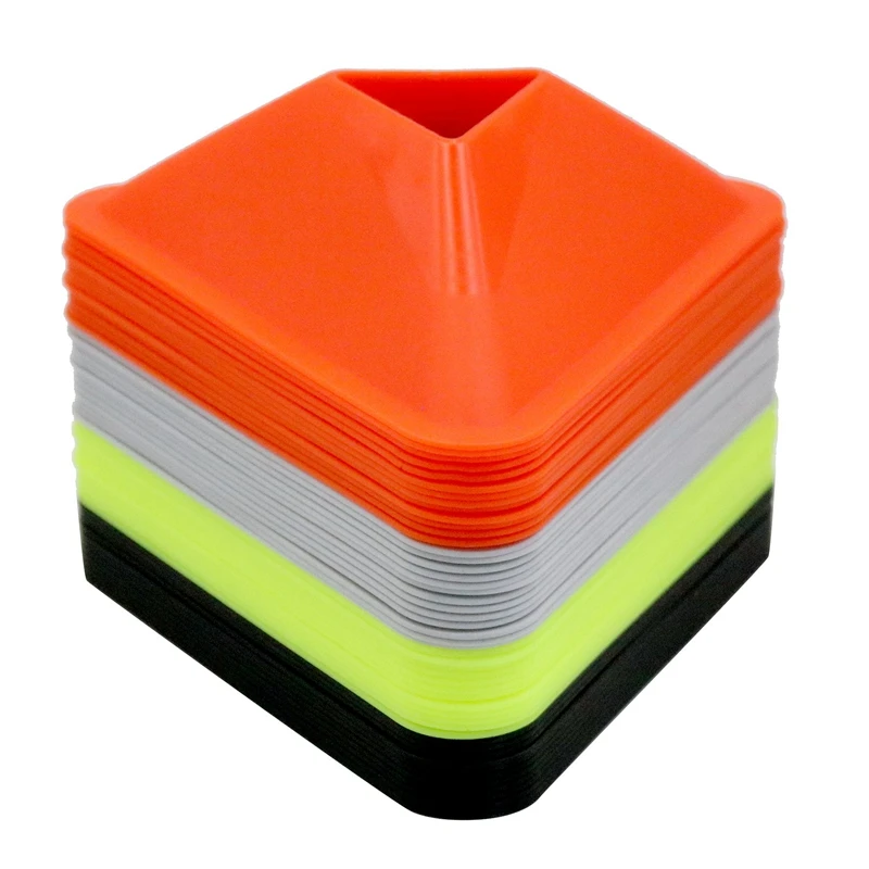 40 PCS Soccer Disc Cones Soccer Training Marker Cone Obstacles Training Triple-cornered Logo Disc Football Training
40 PCS Soccer Disc Cones Soccer Training Marker Cone Obstacles Training Triple-cornered Logo Disc Football Training