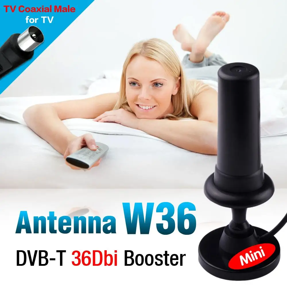 36dBi DVB-T-Aerial Amplified Digital HDTV Antenna Portable Indoor Antennas With Signal Booster VHF UHF Signals For HDTV TV
36dBi DVB-T-Aerial Amplified Digital HDTV Antenna Portable Indoor Antennas With Signal Booster VHF UHF Signals For HDTV TV