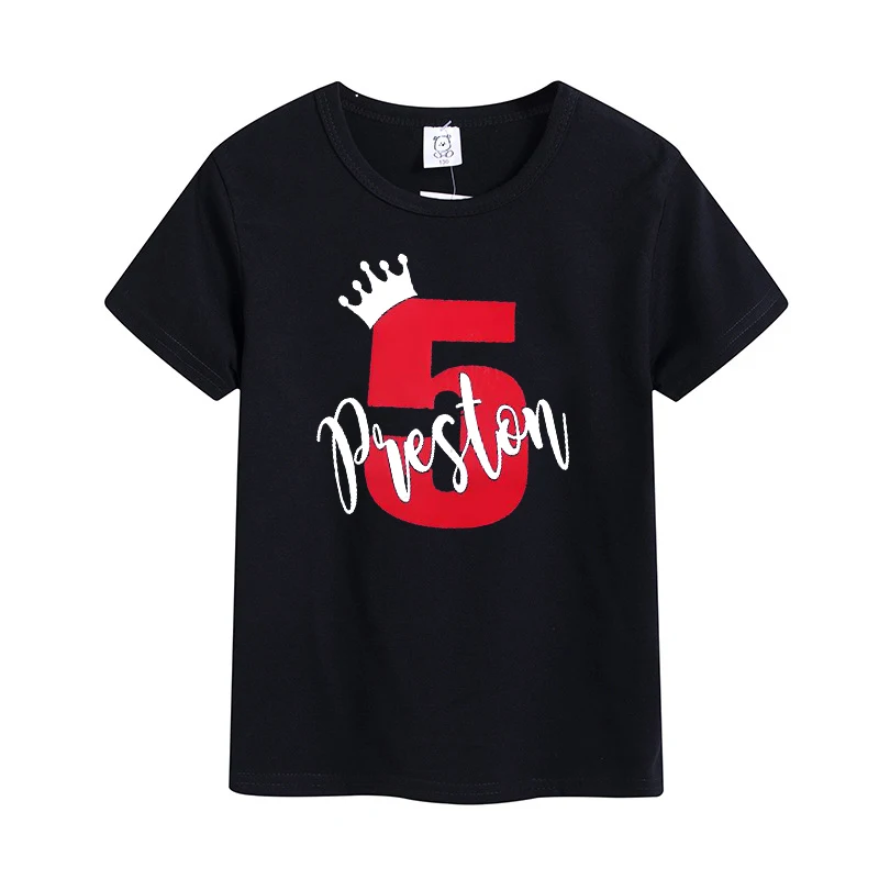 Personalised Birthday Crown Tshirt 4-6y Birthday Girl Shirt Kids Fashion 7-12y Birthday Gift Customize Toddler Boy Clothes
Personalised Birthday Crown Tshirt 4-6y Birthday Girl Shirt Kids Fashion 7-12y Birthday Gift Customize Toddler Boy Clothes