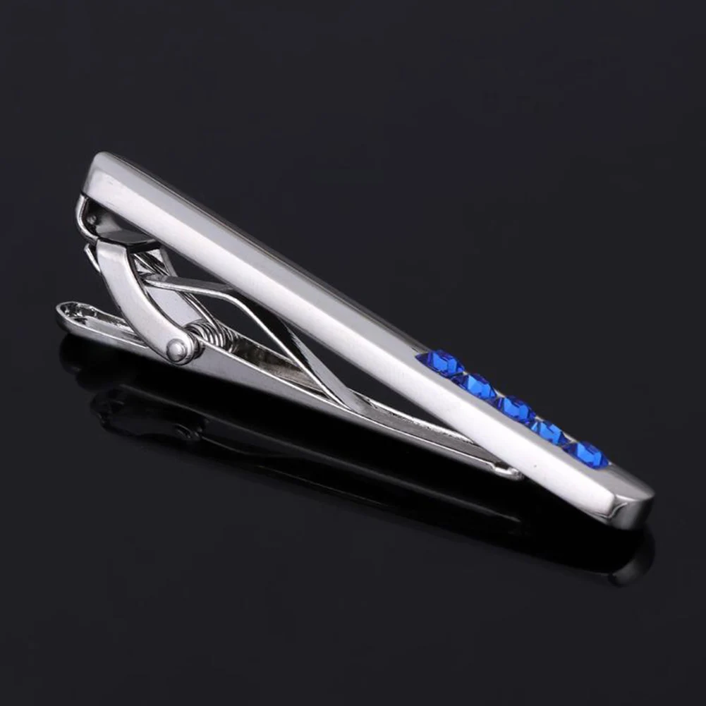 Silver Color Tie Clip for Men Metal Copper Simple Bar Clasp Practical Navy Rhinestone Necktie Clasp
Silver Color Tie Clip for Men Metal Copper Simple Bar Clasp Practical Navy Rhinestone Necktie Clasp