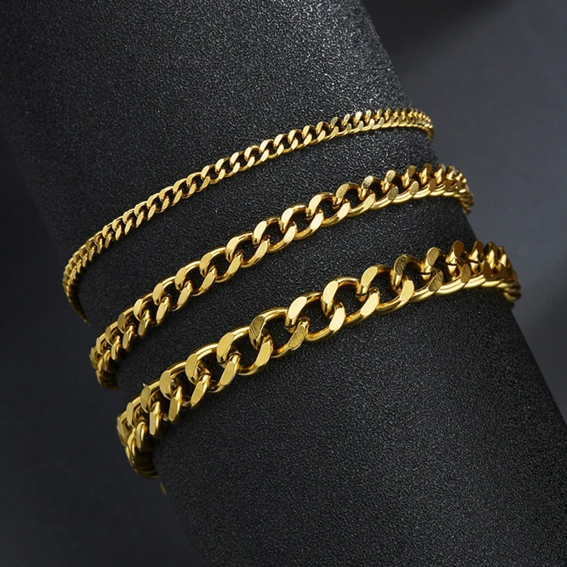 Stylisteel Stainless Steel Bracelet for Women Men Punk Wrist Band Gold Black Silver Color Minimalist Bangle Jewelry
Stylisteel Stainless Steel Bracelet for Women Men Punk Wrist Band Gold Black Silver Color Minimalist Bangle Jewelry