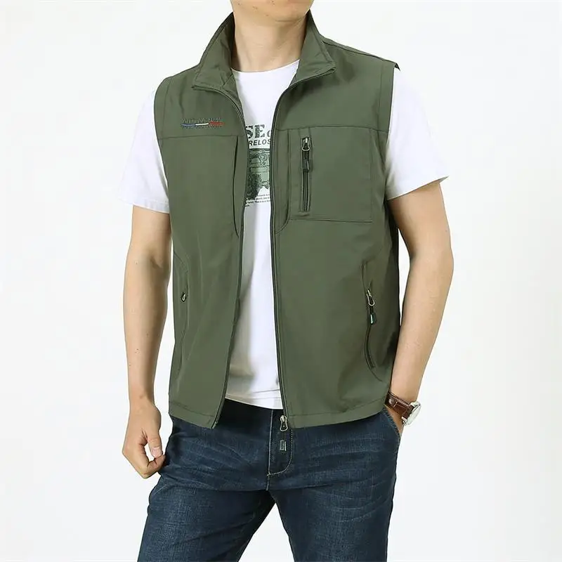 Men's Vest Outdoor Hiking Fishing Quick-dry Sleeveless Jacket Multi-pockets Light-weight Functional Tactical Waistcoat SizeM-6XL
Men's Vest Outdoor Hiking Fishing Quick-dry Sleeveless Jacket Multi-pockets Light-weight Functional Tactical Waistcoat SizeM-6XL