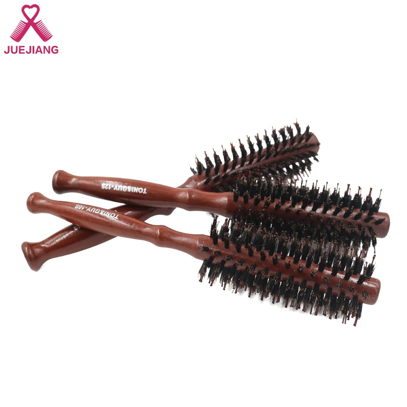 Barber Round Roller Wood Hair Brush Boar Bristle Nylon Curly Hair Comb With Long Handle For Salon&Home use
Barber Round Roller Wood Hair Brush Boar Bristle Nylon Curly Hair Comb With Long Handle For Salon&Home use