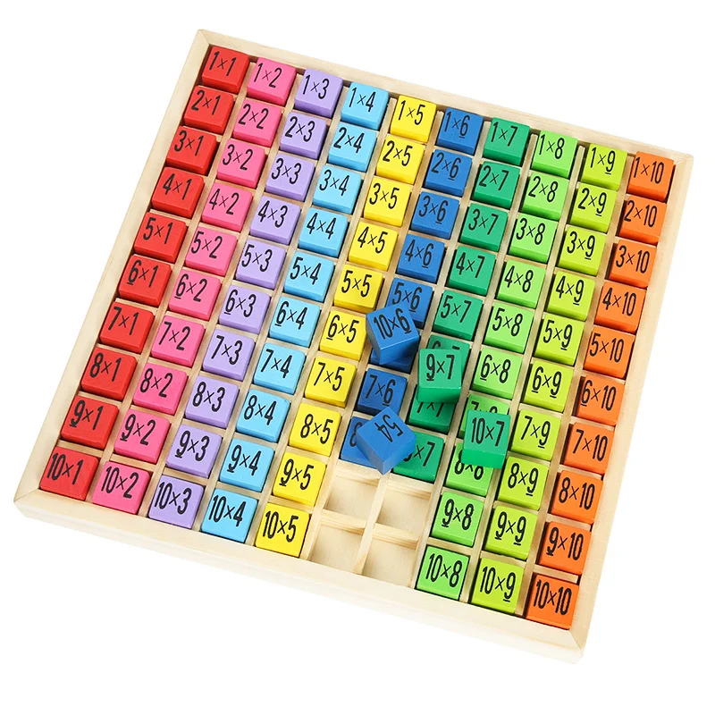 Wooden Multiplication Montessori Educational Wooden Toys Math Arithmetic Table Board Game for Kids Early Learning Gift
Wooden Multiplication Montessori Educational Wooden Toys Math Arithmetic Table Board Game for Kids Early Learning Gift