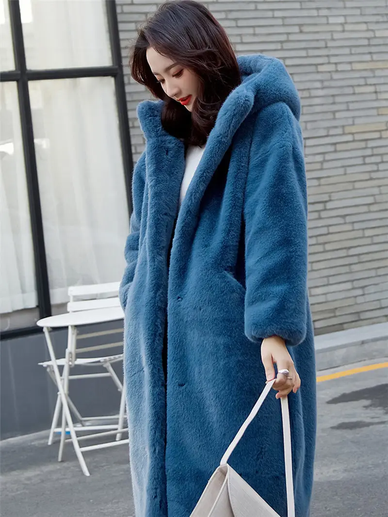 Autumn Winter Mink Women Faux Fur Coat Clothing Large Size Korean Furry Coat Streetwear Hooded Loose Thick Warm Long Coat f1997
Autumn Winter Mink Women Faux Fur Coat Clothing Large Size Korean Furry Coat Streetwear Hooded Loose Thick Warm Long Coat f1997