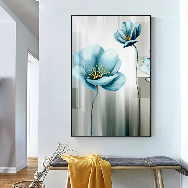 Abstract Canvas Painting Golden Blue Flower Poster Print Modern Nordic Wall Art Pictures for Living Room Bedroom Home Decorative
Abstract Canvas Painting Golden Blue Flower Poster Print Modern Nordic Wall Art Pictures for Living Room Bedroom Home Decorative