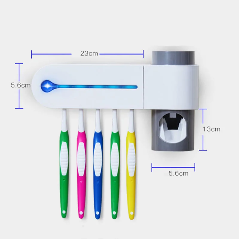 Antibacteria UV Toothbrush Sanitizer Wall Mounted Toothpaste Dispenser Automatic Sterilize Toothbrush Holder Bathroom Organizer
Antibacteria UV Toothbrush Sanitizer Wall Mounted Toothpaste Dispenser Automatic Sterilize Toothbrush Holder Bathroom Organizer
