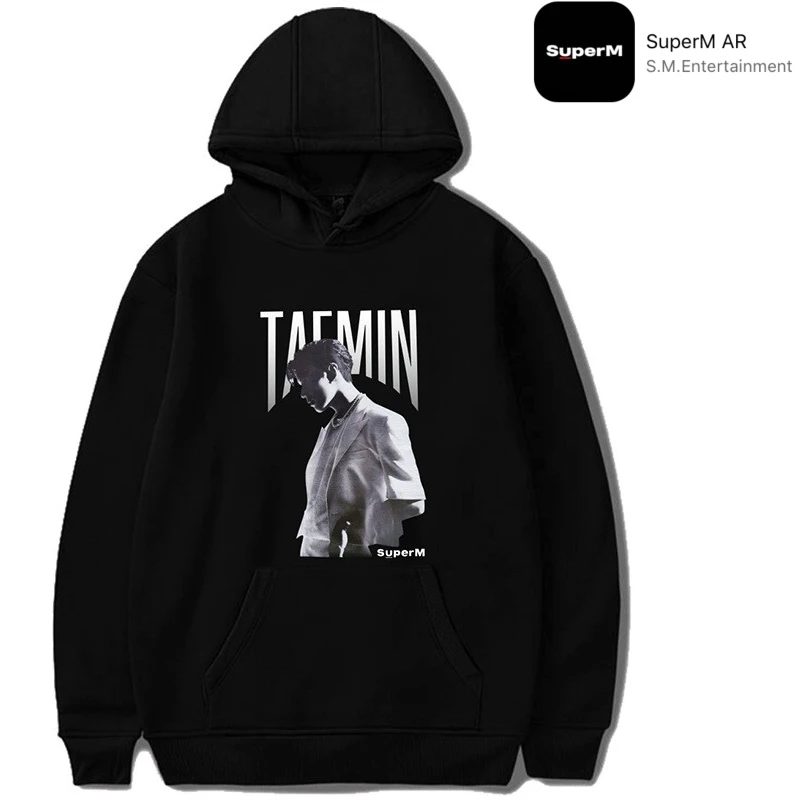 Новинка Толстовка Kpop SuperM AR BAEKHYUN KAI MARK TAEMIN TEN TAEYONG LUCAS толстовка с капюшоном и
