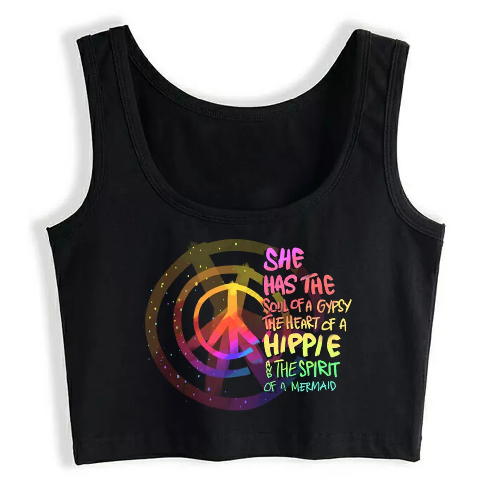 Crop Top Female Soul Gypsy Heart Hippie Spirit Boho Peace Nature Sexy Inscriptions Custom Tops Women 
Crop Top Female Soul Gypsy Heart Hippie Spirit Boho Peace Nature Sexy Inscriptions Custom Tops Women
