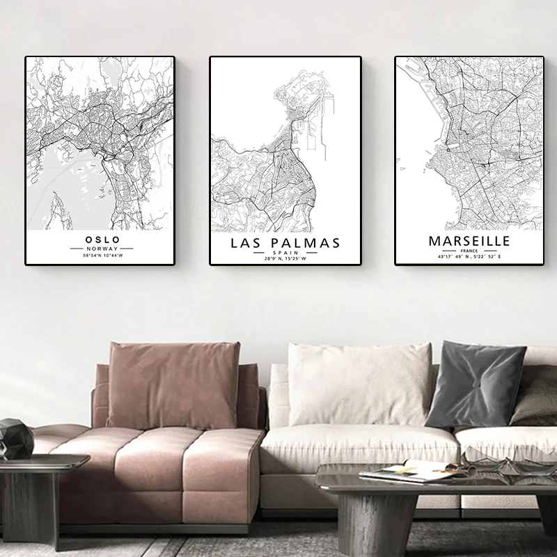 World City Maps Custom Paris New York London FR ES RU AU Poster Canvas Paintings Print Black White Wall Art Pictures Home Decor
World City Maps Custom Paris New York London FR ES RU AU Poster Canvas Paintings Print Black White Wall Art Pictures Home Decor