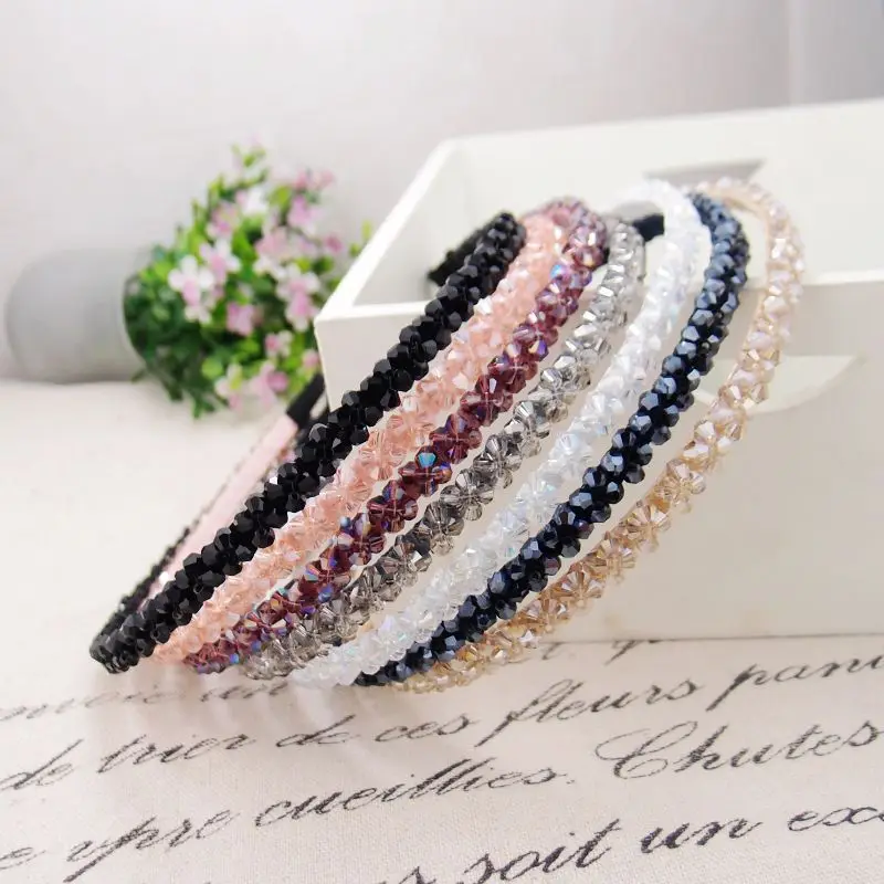 Crystal Beaded Hair Band Handmade Hair Hoop Headwear Pink Shiny Rhinestone Headband for women Ornaments diy hair accessories
Crystal Beaded Hair Band Handmade Hair Hoop Headwear Pink Shiny Rhinestone Headband for women Ornaments diy hair accessories