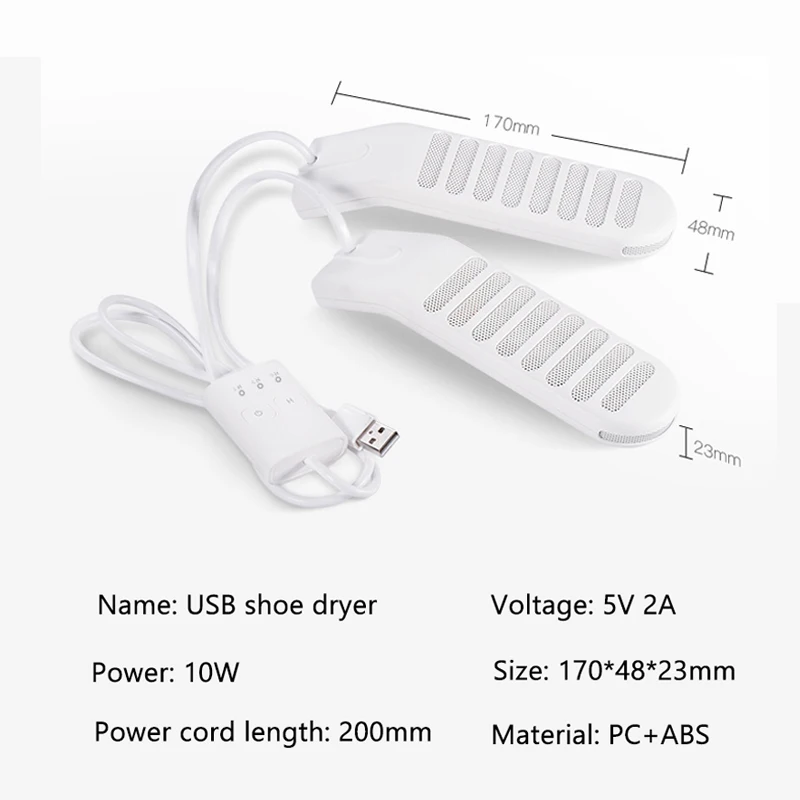 USB Charging Shoe Dryer Continuous Heating Heater Dryer Esterilizador Deodorization Foot Warmers Adjustable Timing Dryer 5V
USB Charging Shoe Dryer Continuous Heating Heater Dryer Esterilizador Deodorization Foot Warmers Adjustable Timing Dryer 5V