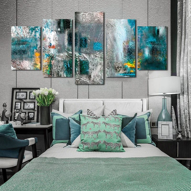 Modern 5 Pieces Colorful Inkjet Wall Painting Decorative Painting Canvas Hd Print Wall Stickers Decor for Living Room Hotel Room
Modern 5 Pieces Colorful Inkjet Wall Painting Decorative Painting Canvas Hd Print Wall Stickers Decor for Living Room Hotel Room