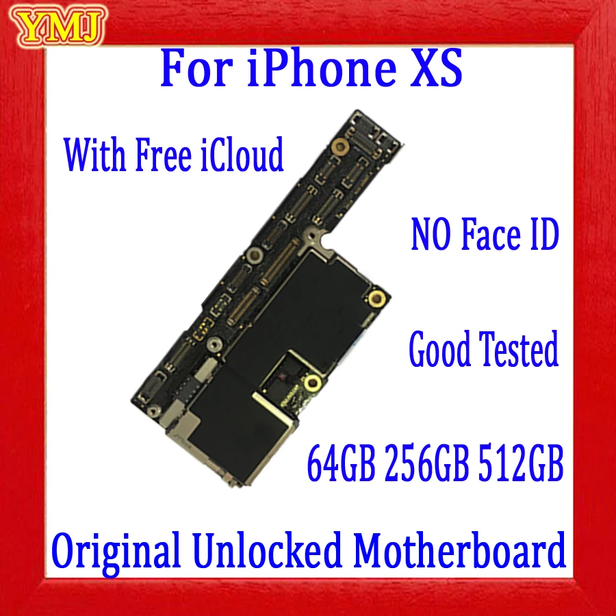 Original Unlocked Clean iCloud Motherboard For iPhone XS 64g/256g/512g Logic Board Support IOS Update Mainboard With/No Face ID
Original Unlocked Clean iCloud Motherboard For iPhone XS 64g/256g/512g Logic Board Support IOS Update Mainboard With/No Face ID