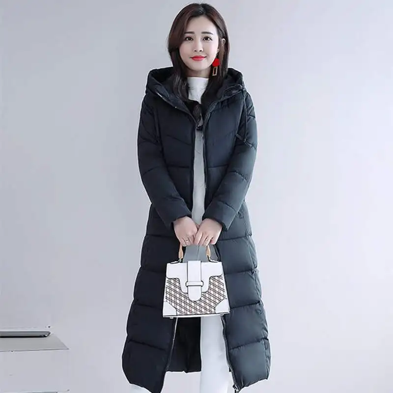 Korean Fashion Women Hooded Down Cotton Long Jacket Winter Zipper Thicken Slim Cotton Coat Warm Parkas Snow Outwear M-5XL C7684
Korean Fashion Women Hooded Down Cotton Long Jacket Winter Zipper Thicken Slim Cotton Coat Warm Parkas Snow Outwear M-5XL C7684