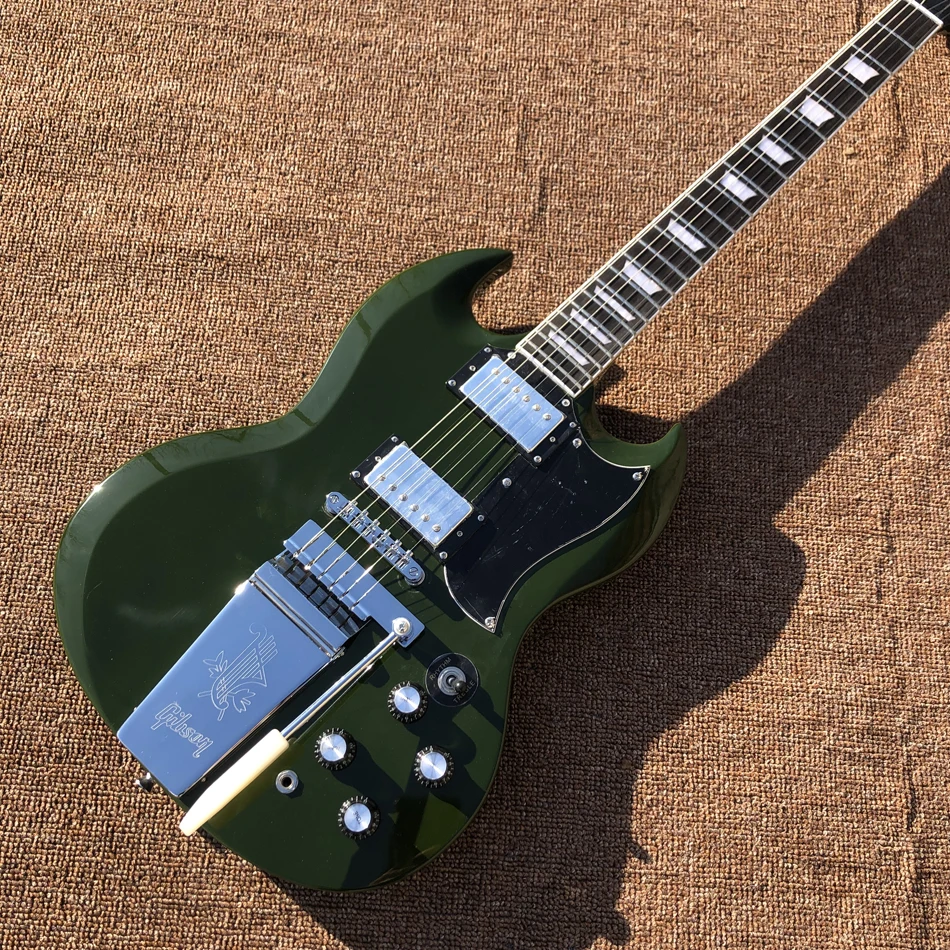 SG Electric Guitar G400 Deep Army Green Rosewood Fingerboard Bigsby Tremolo Free Shipping
SG Electric Guitar G400 Deep Army Green Rosewood Fingerboard Bigsby Tremolo Free Shipping