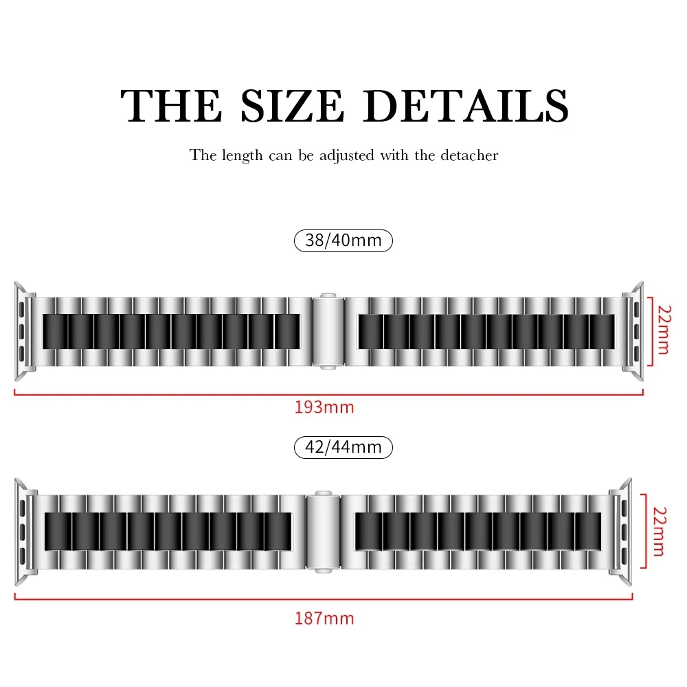 For Apple Watch Series 6 SE 5 4 Metal watchband 40mm 44mm 38mm 42mm Stainless Steel Bracelet Strap Adapter for iWatch 3 2 1
For Apple Watch Series 6 SE 5 4 Metal watchband 40mm 44mm 38mm 42mm Stainless Steel Bracelet Strap Adapter for iWatch 3 2 1