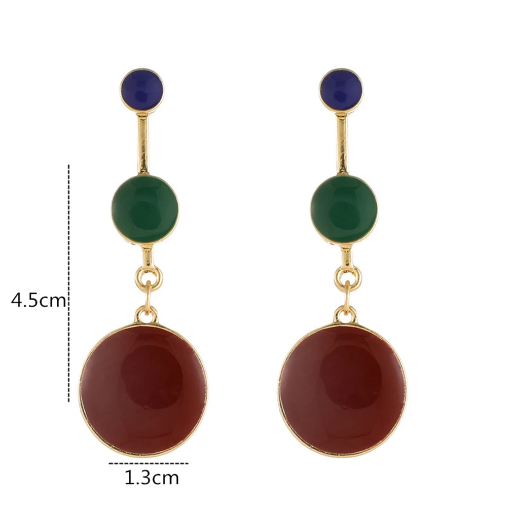 Temperament Geometric Stitching Earrings,2020 New Jewelry Geometric Shapes Retro Contrast Earrings, Korean Women Push-back Metal 
Temperament Geometric Stitching Earrings,2020 New Jewelry Geometric Shapes Retro Contrast Earrings, Korean Women Push-back Metal