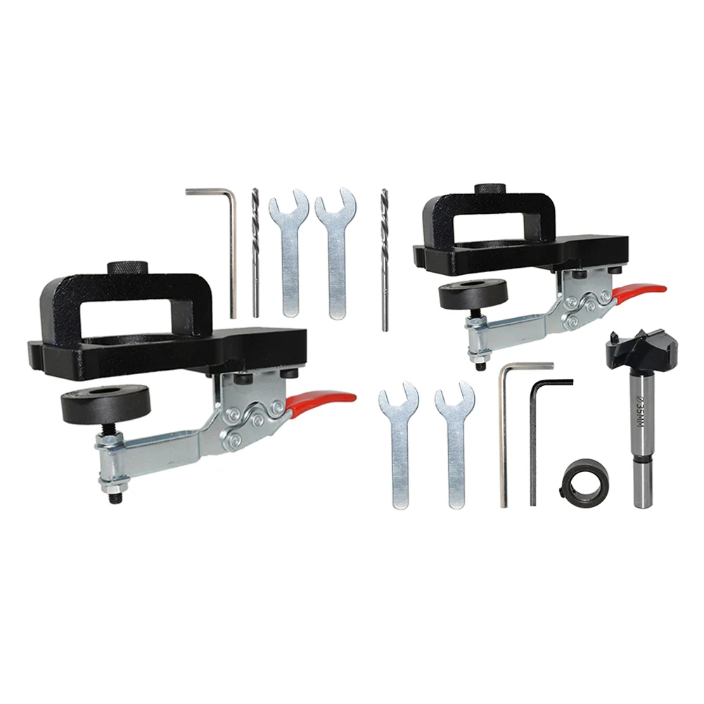 5/8pcs Woodworking Hole Drilling Guide Locator Hinge Fixture Aluminum Alloy Hole Opener Small Wrench for Door Cabinets
5/8pcs Woodworking Hole Drilling Guide Locator Hinge Fixture Aluminum Alloy Hole Opener Small Wrench for Door Cabinets