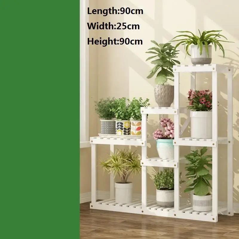 Настенная деревянная полка для растений многоуровневый стеллаж комнатных