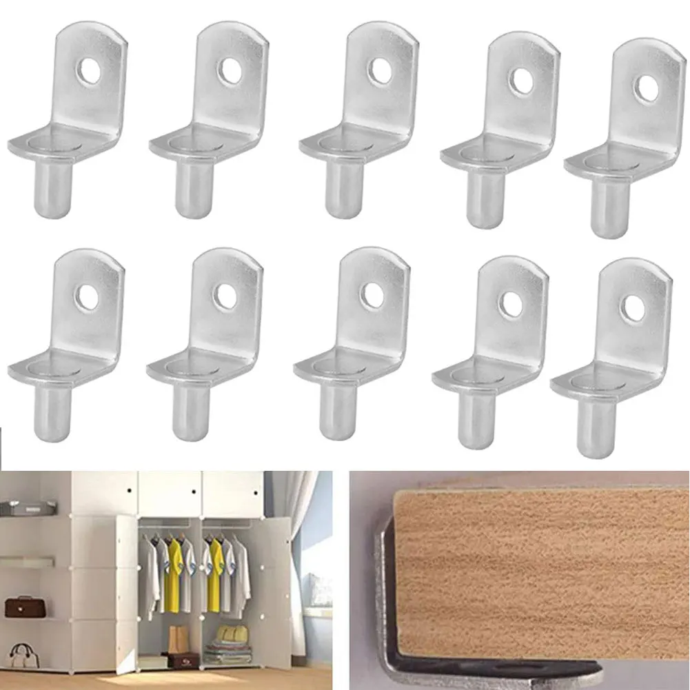 10PcsWall Mount Bracket Support Holder Shelf Support Pins Stud Shelves Seperator Fixed Cabinet Cupboard Furniture Shelf Bracket
10PcsWall Mount Bracket Support Holder Shelf Support Pins Stud Shelves Seperator Fixed Cabinet Cupboard Furniture Shelf Bracket