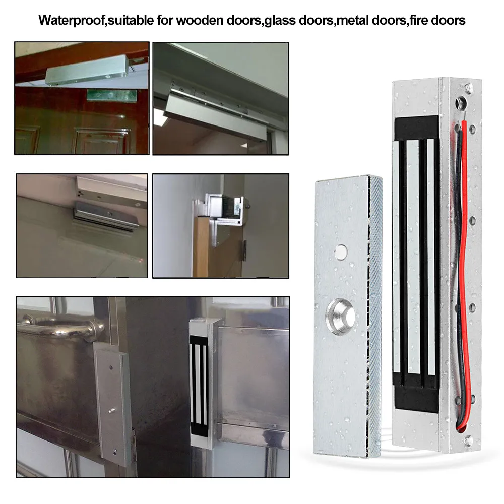 12V Electromagnetic Locks 180KG/350lbs Electric Magnetic Lock ZL U Bracket for Electronic Door Access Control System Waterproof
12V Electromagnetic Locks 180KG/350lbs Electric Magnetic Lock ZL U Bracket for Electronic Door Access Control System Waterproof