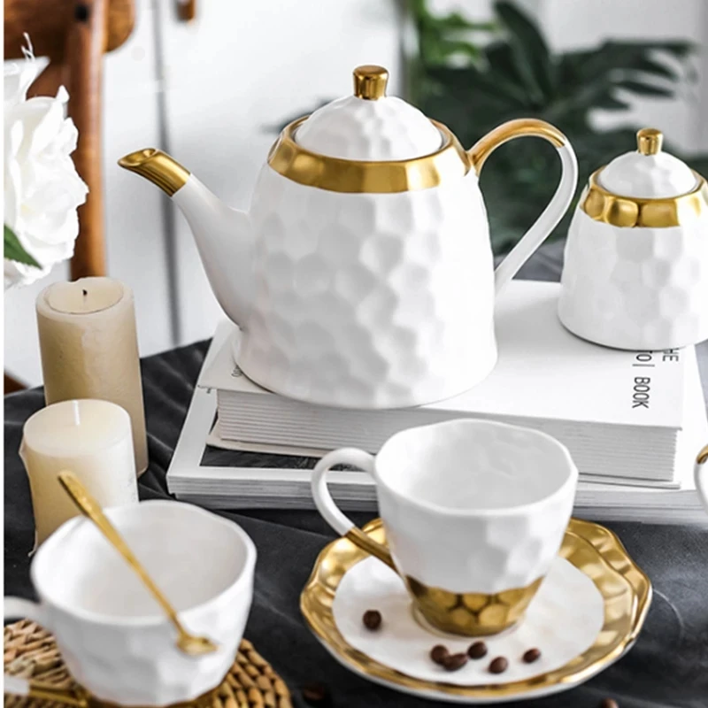 Ceramic Coffee Cup Set Simple Afternoon Tea Cup Flower Tea Tea Set Set European Household High-end Cup Set 
Ceramic Coffee Cup Set Simple Afternoon Tea Cup Flower Tea Tea Set Set European Household High-end Cup Set