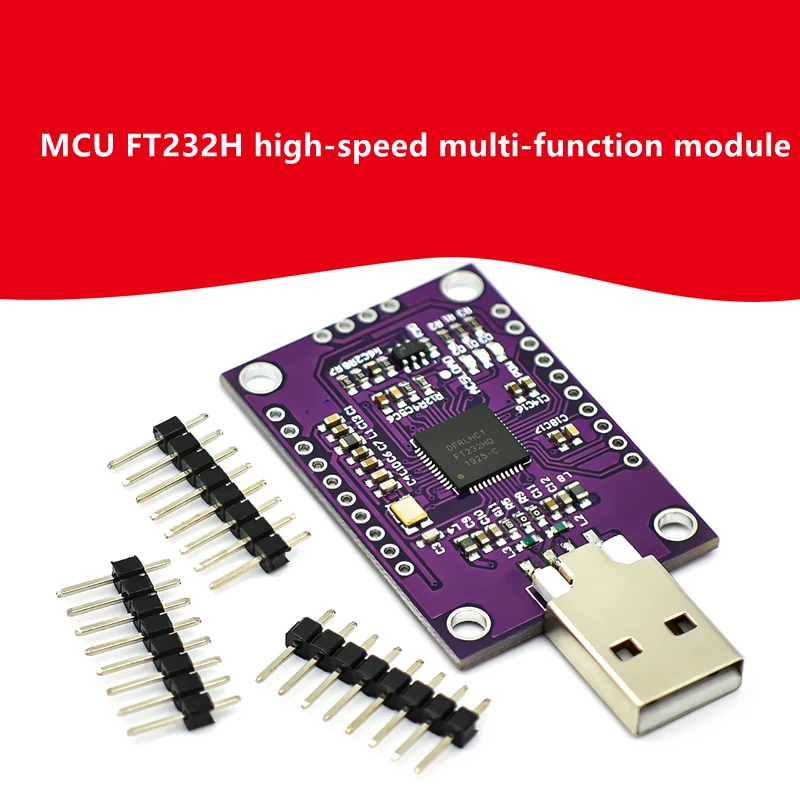 Высокоскоростной Многофункциональный модуль MCU FT232H USB-JTAG UART/FIFO SPI/I2C
Высокоскоростной Многофункциональный модуль MCU FT232H USB-JTAG UART/FIFO SPI/I2C