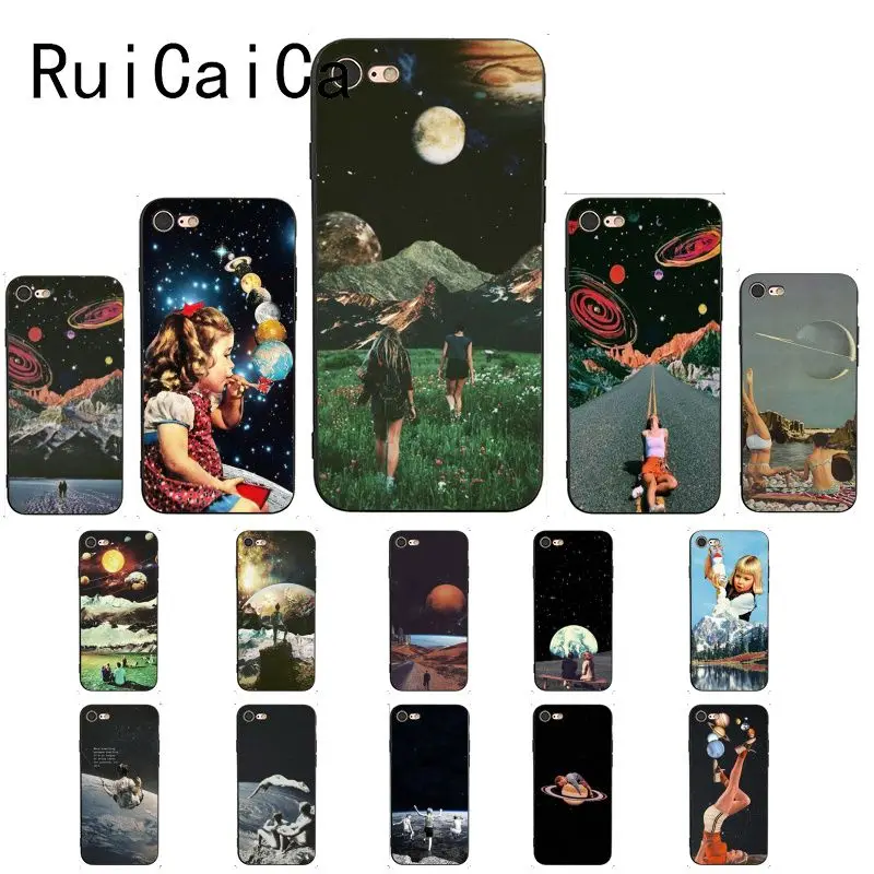 Чехол для телефона Ruicaica Trippy Art эстетический Космос астронавт чехол iPhone 8 7 6 6S 6Plus X XS