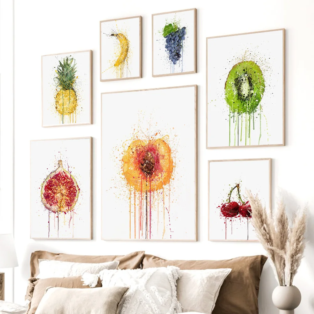 Watercolour Style Fresh Fruit Poster Scandinavian Colorful Canvas Painting Nordic Wall Art Picture Modern Living Room Decor
Watercolour Style Fresh Fruit Poster Scandinavian Colorful Canvas Painting Nordic Wall Art Picture Modern Living Room Decor