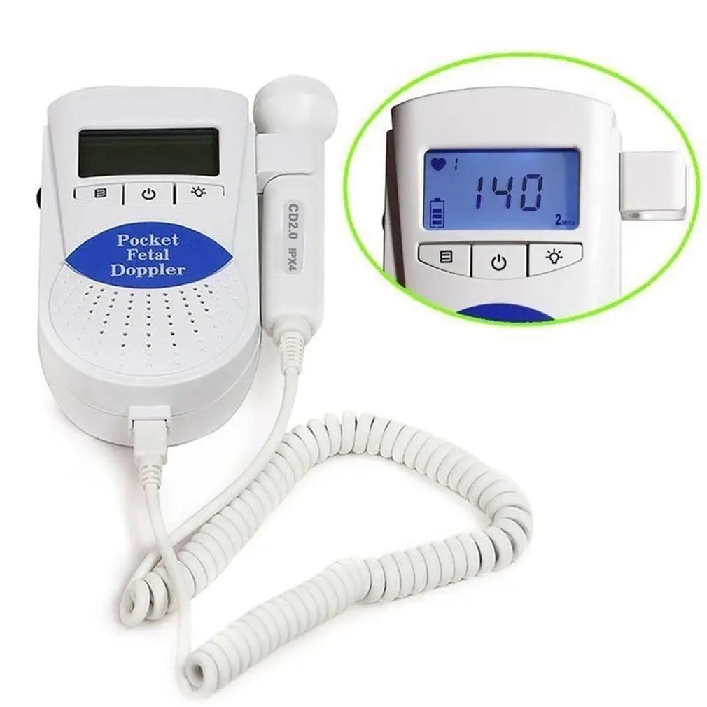 LCD Display Baby LCD Ultrasonic Detector Fetal Doppler Prenatal Heart Rate Heartbeat Monitor
LCD Display Baby LCD Ultrasonic Detector Fetal Doppler Prenatal Heart Rate Heartbeat Monitor