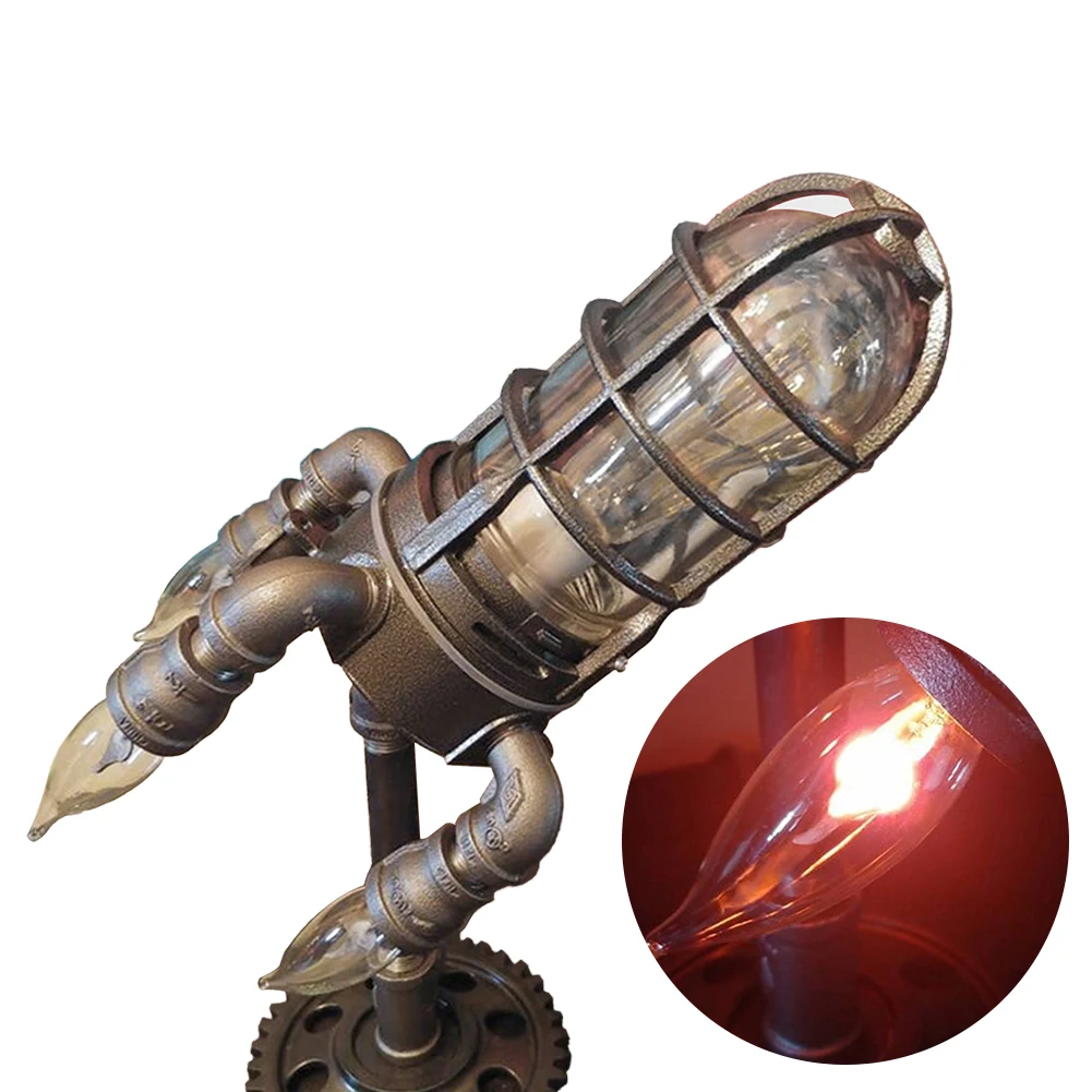 Steampunk Style Living Room Retro Industrial Home Bedroom For Kids Rocket Light Desk Decoration Night Fun Gift LED Bead Office
Steampunk Style Living Room Retro Industrial Home Bedroom For Kids Rocket Light Desk Decoration Night Fun Gift LED Bead Office