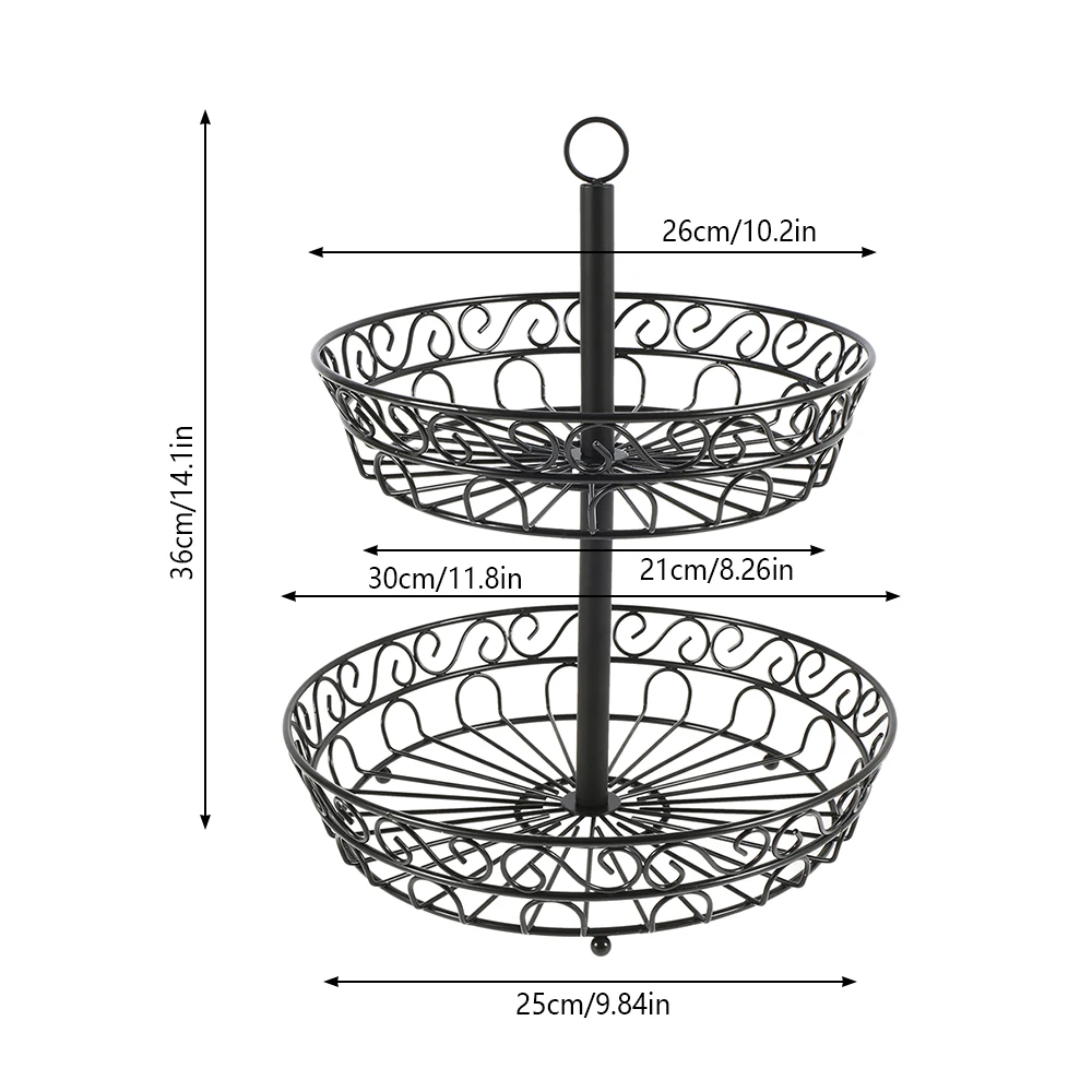 1Pcs Double-layer Fruit Basket Nordic Style Fruit Vegetable Metal Storage Basket Decor Display Bowl Rack Dining Table Decoration
1Pcs Double-layer Fruit Basket Nordic Style Fruit Vegetable Metal Storage Basket Decor Display Bowl Rack Dining Table Decoration