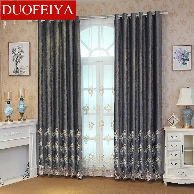 New Fan Flower Simple European Water Soluble Embroidery Shading Curtains for Living Dining Room Bedroom.
New Fan Flower Simple European Water Soluble Embroidery Shading Curtains for Living Dining Room Bedroom.