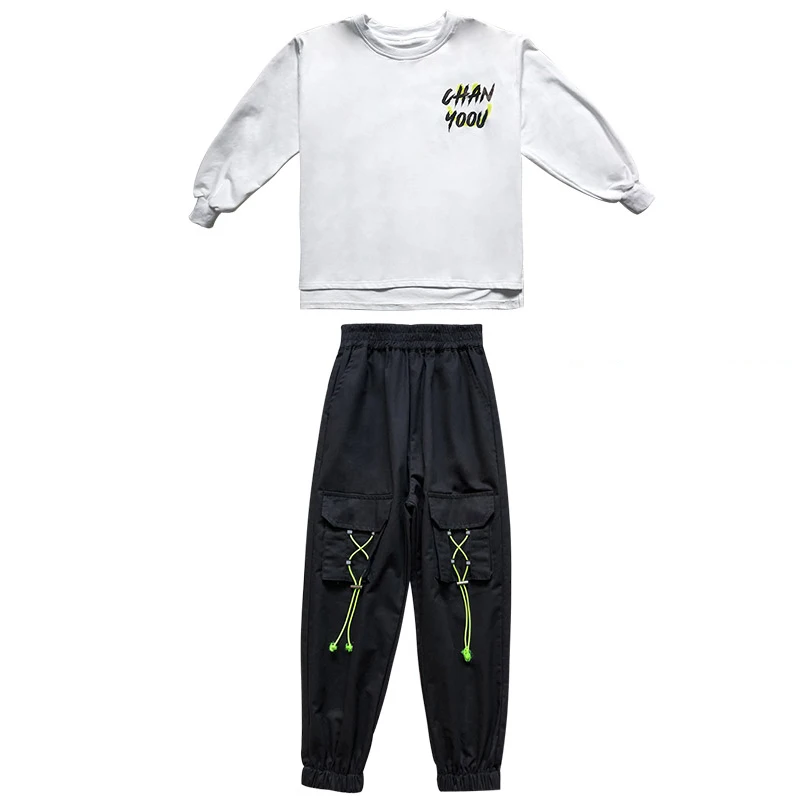 Hip Hop Dance Clothes For Kids White Tops Sport Casual Pants For Girls Boys Street Dance Wear Hip Hop Practice Clothing BL5306
Hip Hop Dance Clothes For Kids White Tops Sport Casual Pants For Girls Boys Street Dance Wear Hip Hop Practice Clothing BL5306