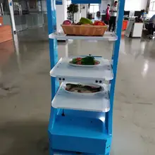 Warehouse smart robot Pizza coffee shop conveyor delivery robot dinning hall car Cue broadcast AGV voice smart robot