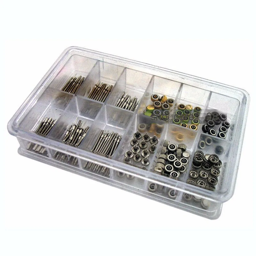 144 Pcs Watch Stem + Watch Crown Parts Box Set For Ladies And Quartz Watches Stainless Steel Or Ladies And Quartz Watches
144 Pcs Watch Stem + Watch Crown Parts Box Set For Ladies And Quartz Watches Stainless Steel Or Ladies And Quartz Watches