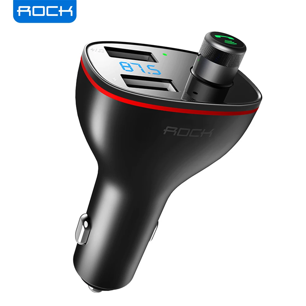 ROCK FM Transmitter Car Wireless Bluetooth 4.2 FM Radio Modulator Car Kit 2.4A USB Car Charger Handsfree Aux Audio MP3 Player
ROCK FM Transmitter Car Wireless Bluetooth 4.2 FM Radio Modulator Car Kit 2.4A USB Car Charger Handsfree Aux Audio MP3 Player