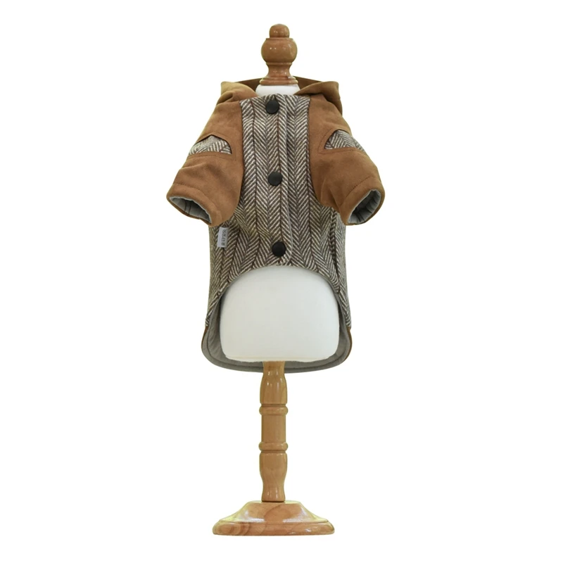 New Pet Winter Simple Wind Warm Hooded Jacket Winter Cotton Thick Warm Chihuahua Puppy Costume Pet Dog Clothes S-2XL 
New Pet Winter Simple Wind Warm Hooded Jacket Winter Cotton Thick Warm Chihuahua Puppy Costume Pet Dog Clothes S-2XL