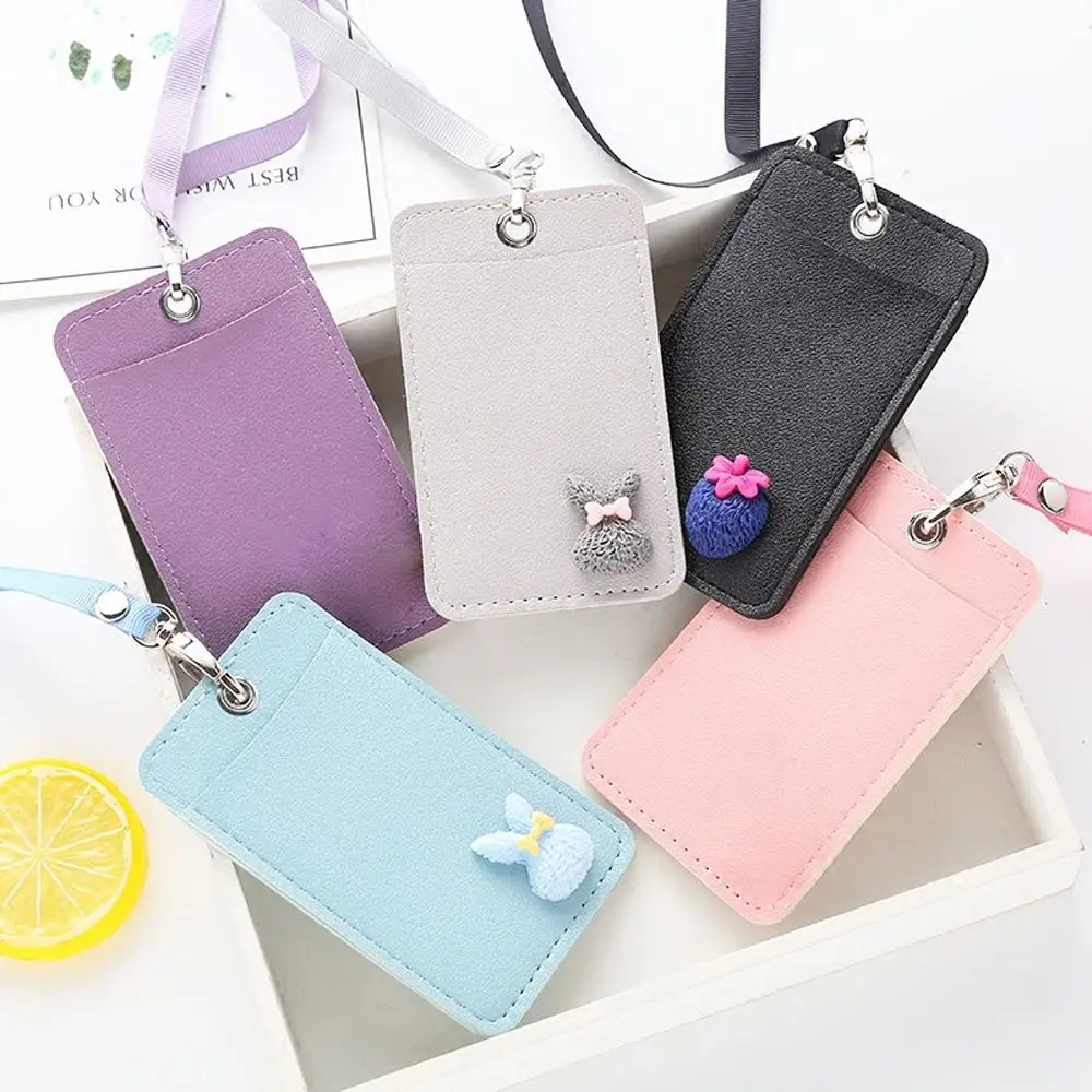 Women Pu Leather Card Holder Staff Identification Card Students Bus Card Case with Lanyard Visit Door Identity Badge Cards Cover
Women Pu Leather Card Holder Staff Identification Card Students Bus Card Case with Lanyard Visit Door Identity Badge Cards Cover