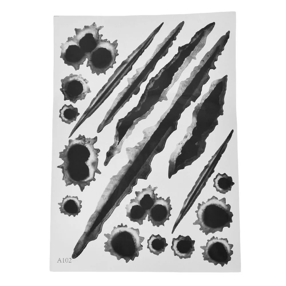 1Pcs Funny Car Stickers 3D Bullet Hole Side -covers Realistic Waterproof KK19*13cm
1Pcs Funny Car Stickers 3D Bullet Hole Side -covers Realistic Waterproof KK19*13cm