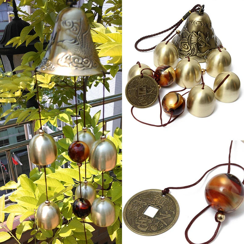 1x Copper Alloy Wind Chimes Bells Home Garden Door Hanging Ornament Decoration
1x Copper Alloy Wind Chimes Bells Home Garden Door Hanging Ornament Decoration