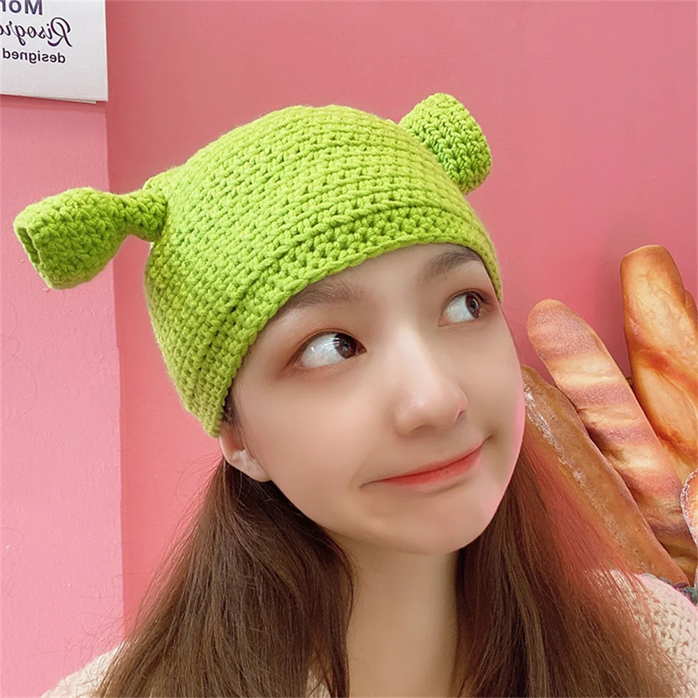 Funny Winter Knitted Hats Unisex Balaclava Monster Shrek Hat Wool Green Party Beanie Skullies Cap for Women Men Christmas Caps
Funny Winter Knitted Hats Unisex Balaclava Monster Shrek Hat Wool Green Party Beanie Skullies Cap for Women Men Christmas Caps