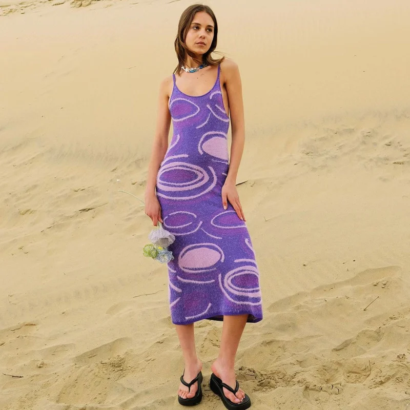 2021 Women's Knitted Square Collar Dress Sunny Beachwear Midi Dress Spaghetti Strap Hollow Out Sexy Bodycon Party Dresses Female
2021 Women's Knitted Square Collar Dress Sunny Beachwear Midi Dress Spaghetti Strap Hollow Out Sexy Bodycon Party Dresses Female