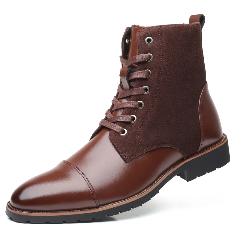 Fashion Men Spring Autumn Height Increase Chelsea Ankle Boots Western High Top Casual Shoe PU Leather Martin Boots
Fashion Men Spring Autumn Height Increase Chelsea Ankle Boots Western High Top Casual Shoe PU Leather Martin Boots