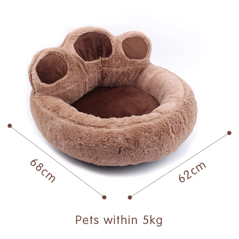 Pet Dog Cat Bed Soft Velvet Sofa Cute Bear Paw Shape Pet Nest Warm House for Small Medium Large Dogs Cats Pets Sleeping Supplies
Pet Dog Cat Bed Soft Velvet Sofa Cute Bear Paw Shape Pet Nest Warm House for Small Medium Large Dogs Cats Pets Sleeping Supplies